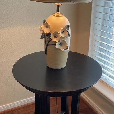 Side Table And Lamp