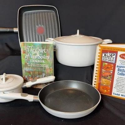T-Fal Set: Griddle, Sauce Pan and More