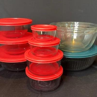 Pyrex Bowl Set & Anchor Ovenware 