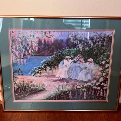 Ladies Tea Time, Art Print 