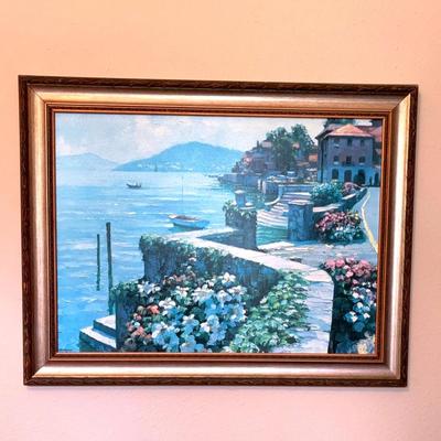 Seaside Oil Print