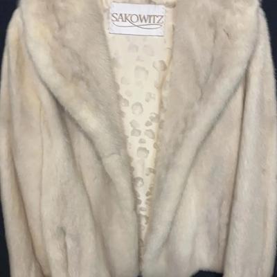 Sakowitz White Mink Jacket 