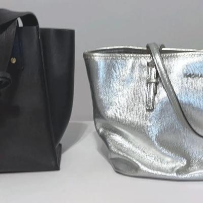 Michael Kors Silver Handbag & Furla Black Handbag 