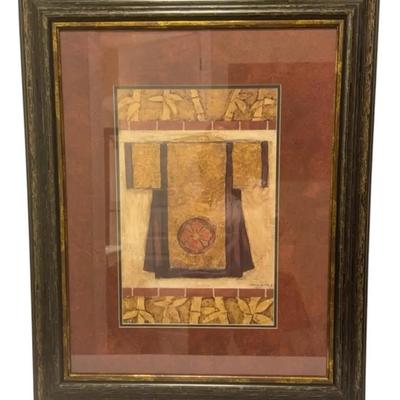 Carolyn Oltman Flower Kimono Framed Print 