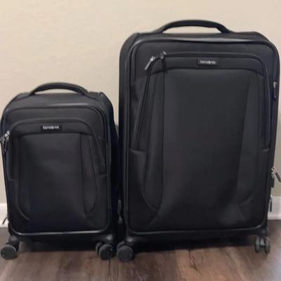 Samsonite Luggage Set Of Two Expandable Spinners Soft Side