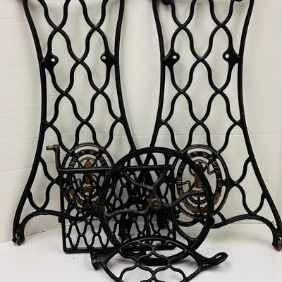 Vintage Cast-Iron “Singer” Sewing Machine Treadle Base