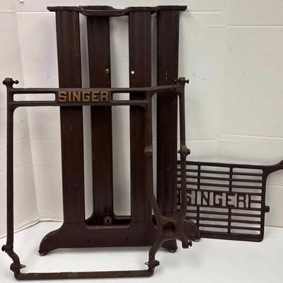 “SINGER” Cast Iron Treadle Base Parts