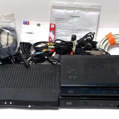 "DISH" Network Satellite Receiver and "Cisco HD" Receivers with Cables