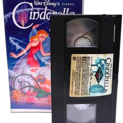 "Walt Disney" Cinderella Black Diamond VHS