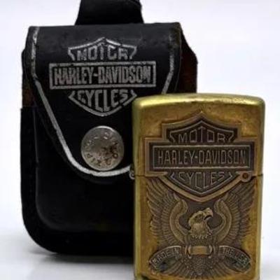 "Harley-Davidson" Eagle Emblem Zippo Lighter