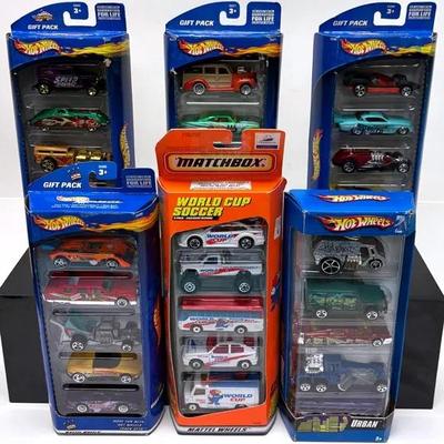 "Hot Wheels" and "Matchbox" Gift Packs 