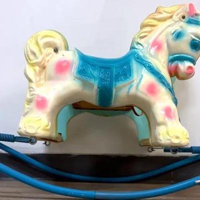 Vintage 1950s Style Rocking Horse