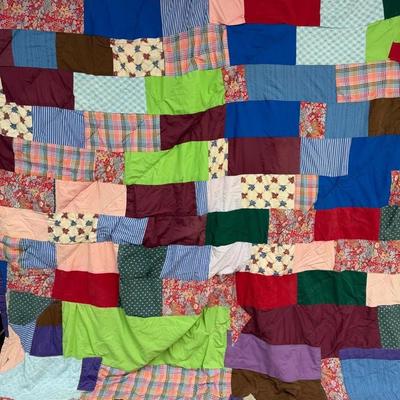 Vintage Handmade Patchwork Quilt