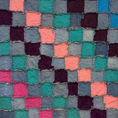 Handmade Denim Rag Quilt