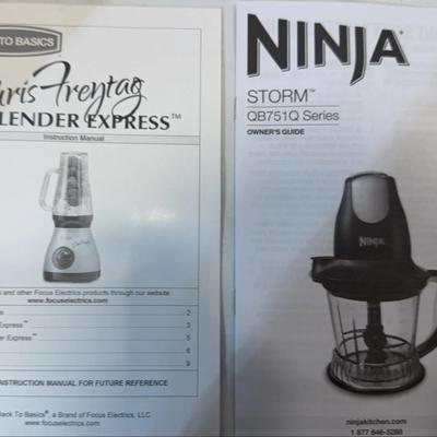 Ninja “Storm” Blender & Chris Freytag Blender Express - Both NEW