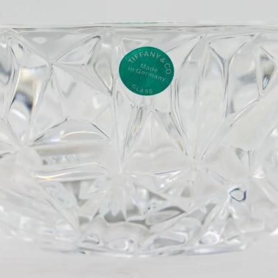 Tiffany & Co. Rock-Cut Crystal Serving Bowl