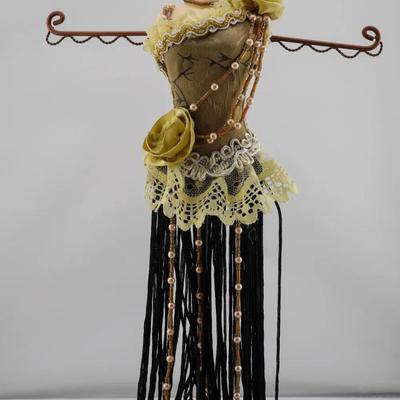 Vintage Dress Form Jewelry Stand / Necklace Holder