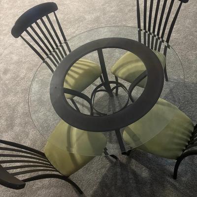 Modern Glass Table & Chairs