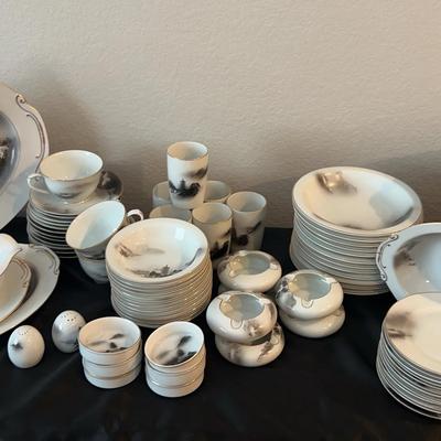 Vintage Fukagawa Arita Handpainted China Set