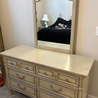 Vintage Dresser with Mirror by Dixie