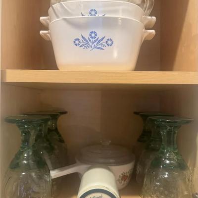 Willwood of Ireland Milky Glass Jar, Set of Corning Ware Casserole Dishes & More