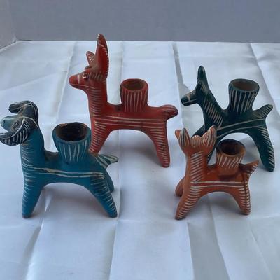 Vintage Mexican Candleholders
