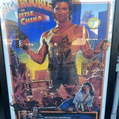 Framed Kurt Russel “Big Trouble In Little China” Movie Poster