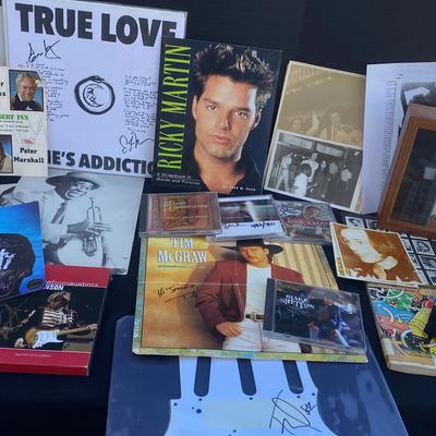 Signed Memorabilia from Country, Rock Stars and More