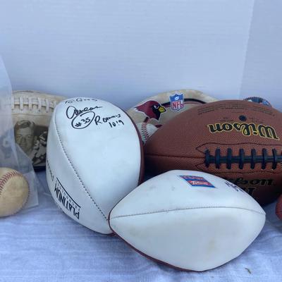 Mystery Lot Of Signed Footballs And Baseballs