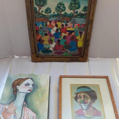 Two Paintings And A Print