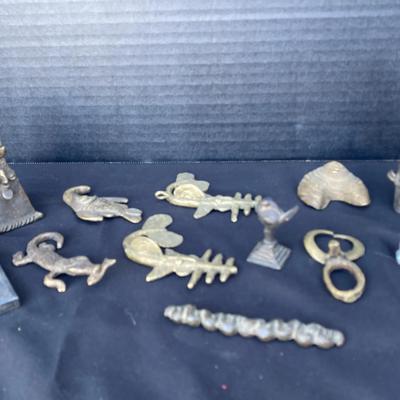 Assorted Animal Cast Metal Figures And More