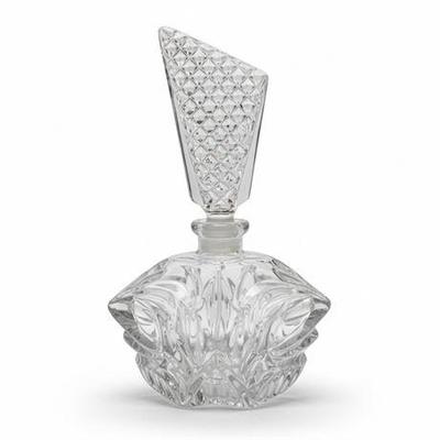 Lot 102-288  
Vintage Art Deco-Style Clear Glass Perfume Bottle