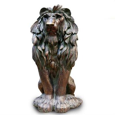 Lot 012-001  
Glitzhome Guardian Lion Statue