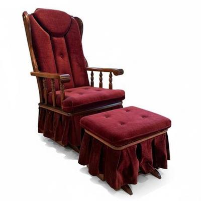 Lot 143  
Miracle Rocker, Handcrafted Glider/Rocker and Ottoman