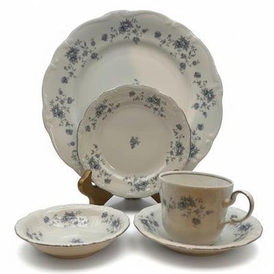 Lot 311   
Johann Haviland Porcelain "Blue Garland" Dinner Service For Eight (8)