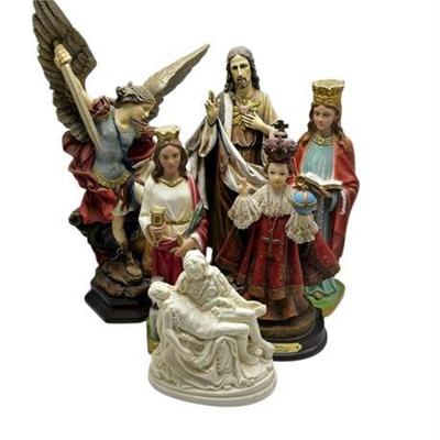 Lot 231  
Religious Figurines, Six (6) Pieces