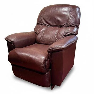 Lot 002  
La-Z-Boy Brown Leather Power Lift Recliner