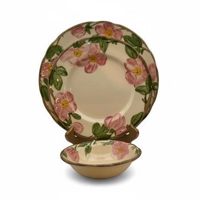 Lot 303 
Franciscan "Desert Rose" Three (3) Piece Service for Four (4)