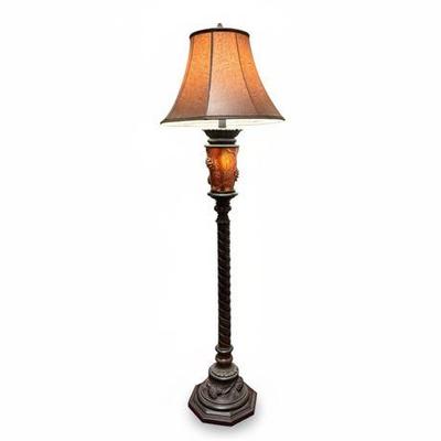 Lot 005   
Pacific Coast Lighting Pine Cone Glow Floor Lamp, Franklin Iron Works