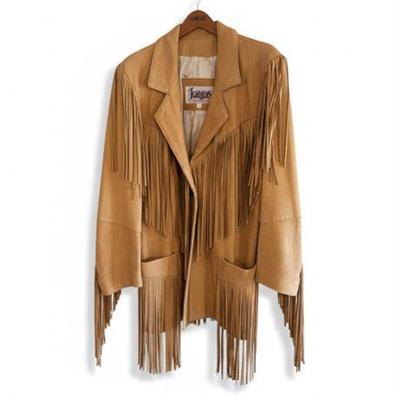 Lot 099  
Diamond Leathers Western Fringe Jacket, Vintage