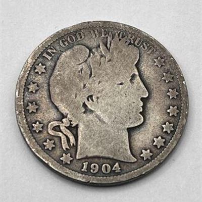 Lot 308   
1904-O Barber Half Dollar Coin