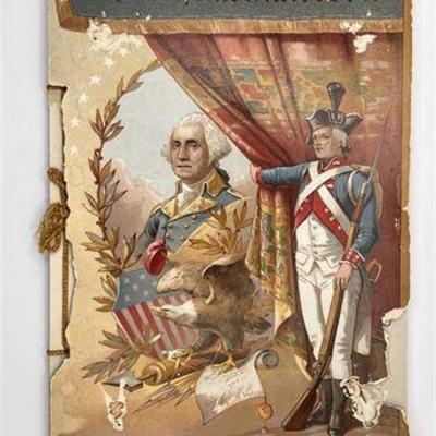 Rare Antique ALLEN & GINTER GEORGE WASHINGTON PRINT ALBUM