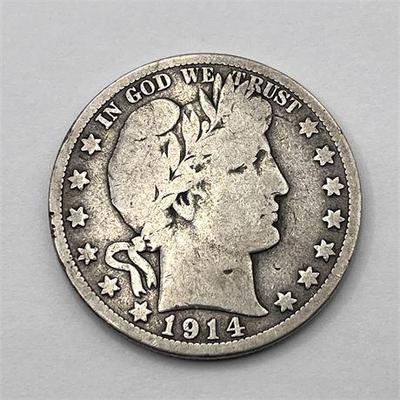Lot 320   
1914-S Barber Half Dollar Coin