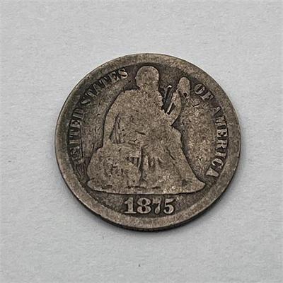 Lot 327   
1875-CC Dime