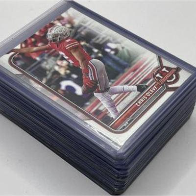 RC OSU Buckeye Rookie Football Card Lot Olave Young Fields Bosa E George Dobbin