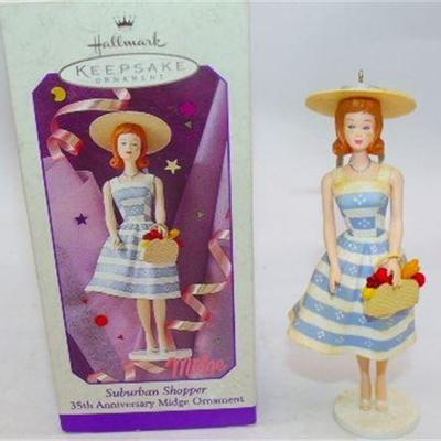 Lot 015  
BARBIE DOLL Ornament Midge Keepsake & box
