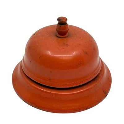 Lot 043   
Vintage Orange Counter Service Bell