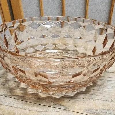 Pink Cubist Bowl Vintage