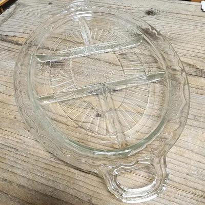 Anchor Hocking Mayfair Glass Serving Dish Vintage