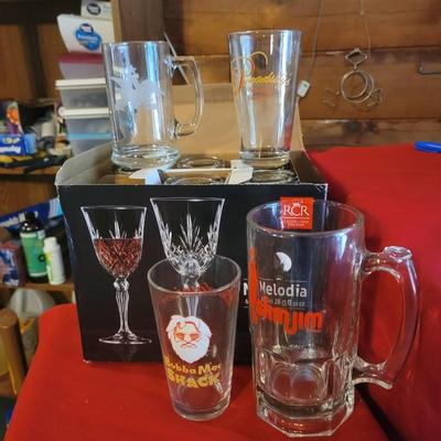 Beer Glass Selection - Slim Jim Anheuser Budweiser and More